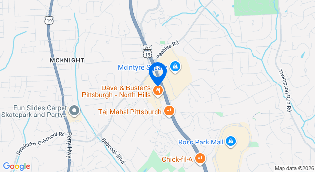 the-block-northway-pittsburgh map